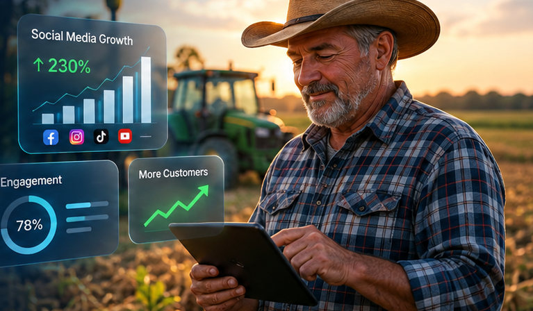 Texas business owner using technology and digital growth tools